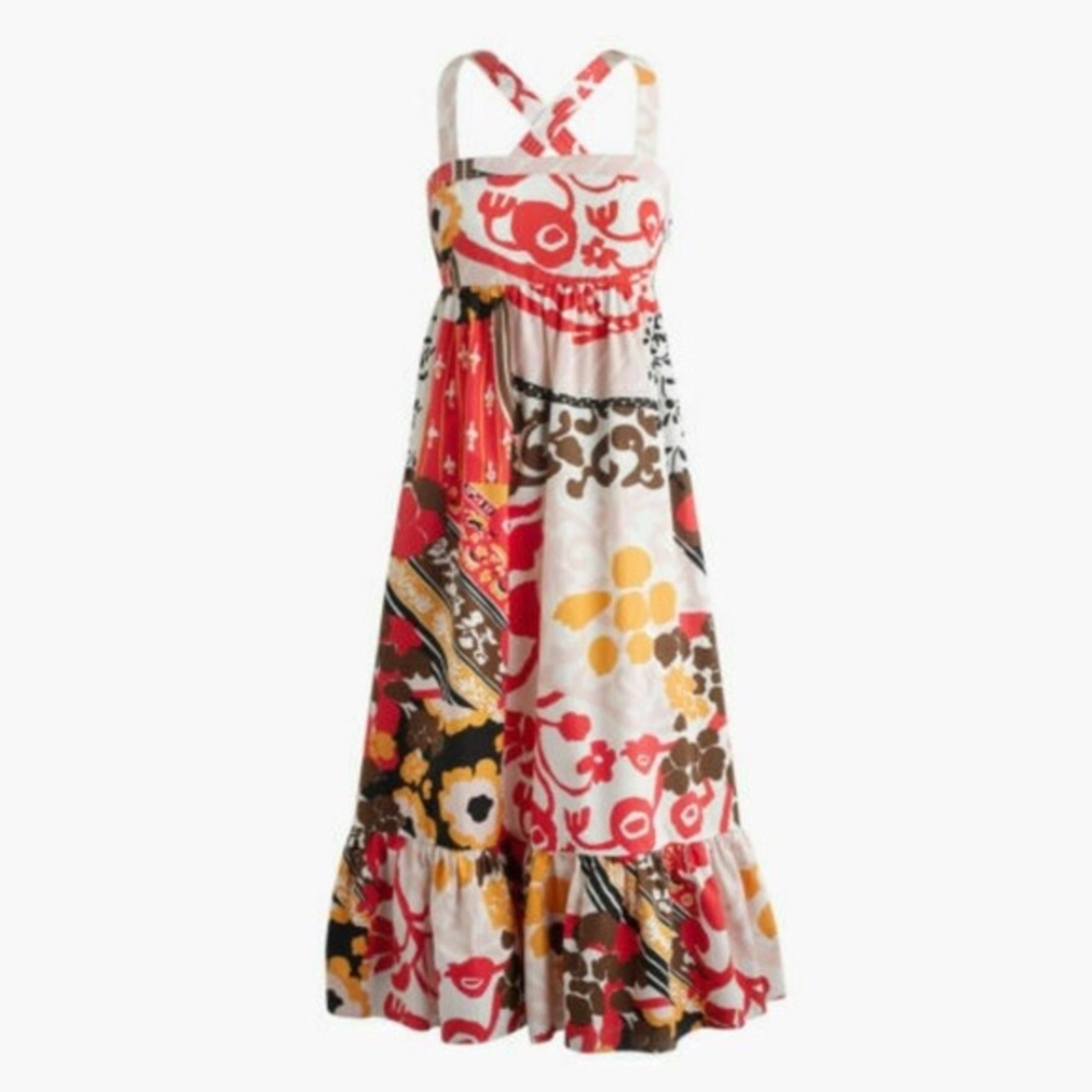 J Crew Midi Sundress Magnificent Floral